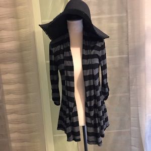 Black and grey cardigan